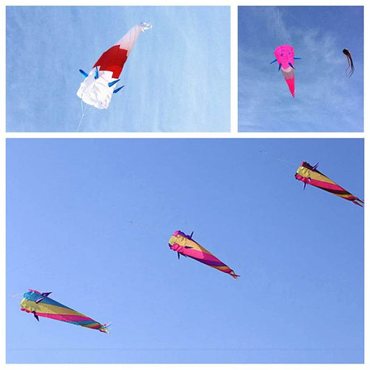 Vibrant Large Nylon Kite Windsocks for Outdoor Fun - Free Shipping! - ToylandEU