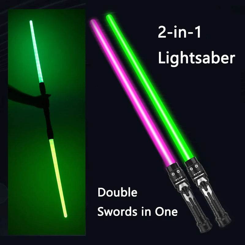 Vibrant Laser Sword Lightsaber Set with Flashing Effects for Boys and Girls Cosplay and Rave Fun - ToylandEU