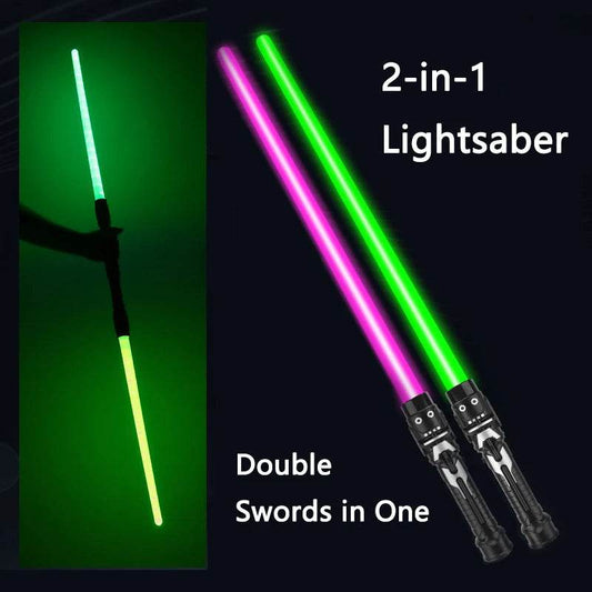 Vibrant Laser Sword Lightsaber Set with Flashing Effects for Boys and Girls Cosplay and Rave Fun - ToylandEU