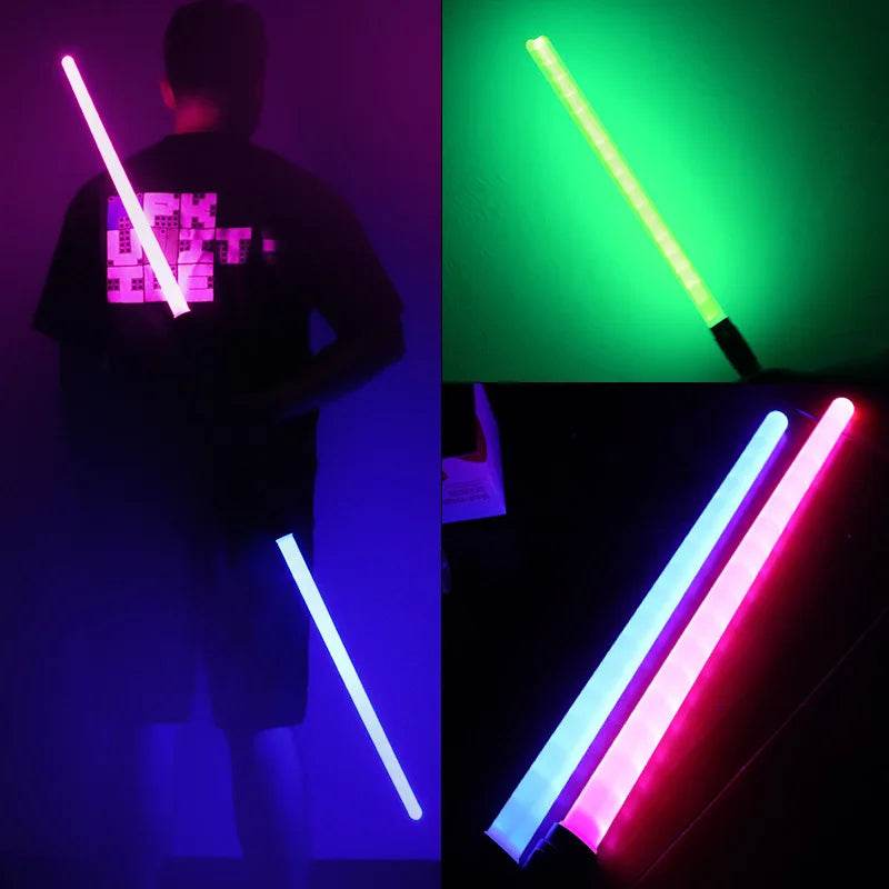 Vibrant Laser Sword Lightsaber Set with Flashing Effects for Boys and Girls Cosplay and Rave Fun - ToylandEU
