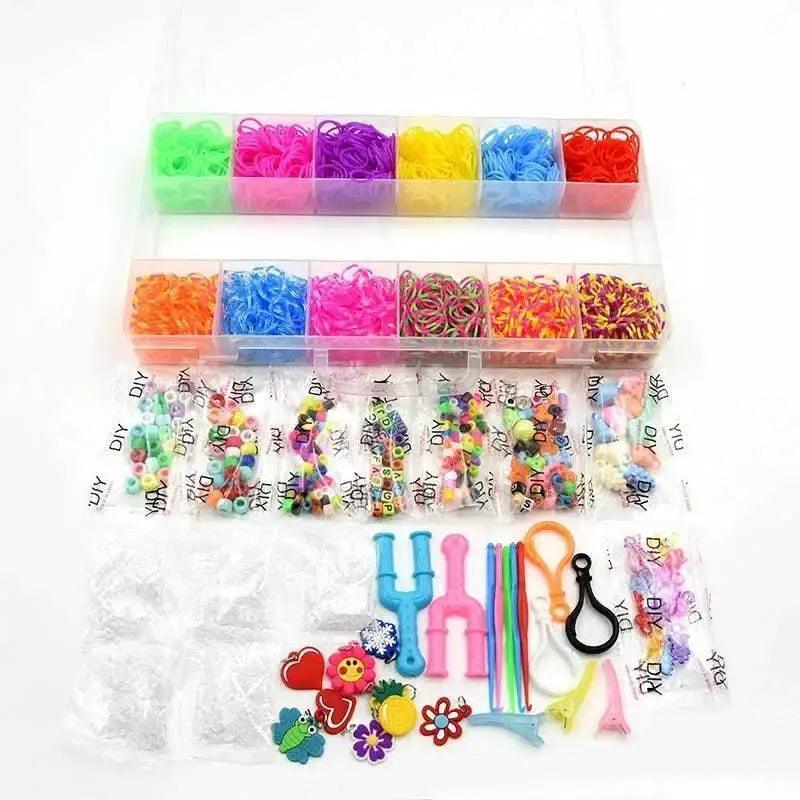  Vibrant Loom Bands 1800 Pieces Kit Toyland EU -  ToylandEU™