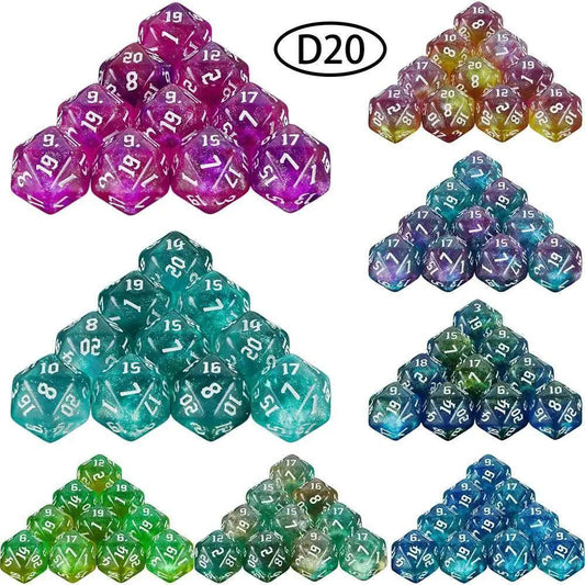  Vibrant Mixed Colour Polyhedral Dice Set for RPG Fun -  ToylandEU™