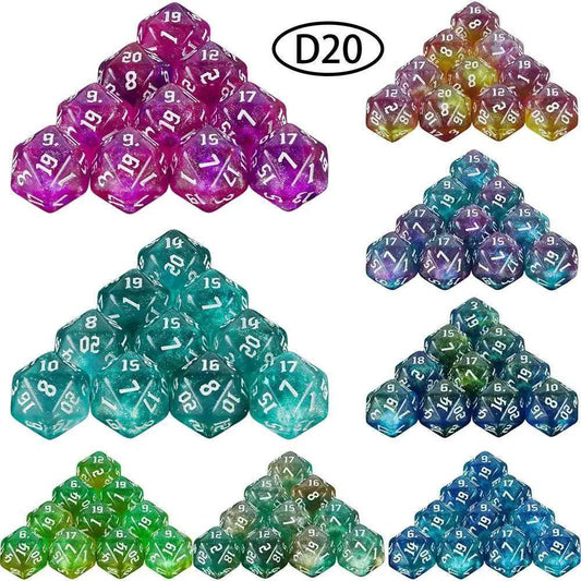  Vibrant Mixed Colour Polyhedral Dice Set for RPG Fun -  ToylandEU™