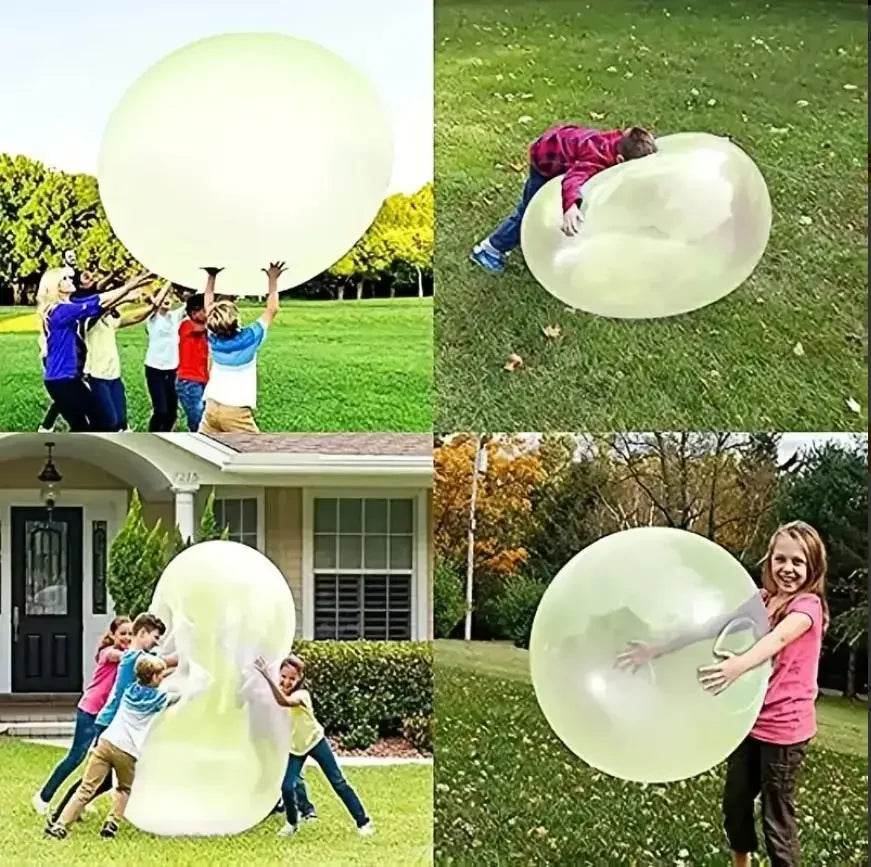 Vibrant Outdoor Inflatable Bubble Ball with Water Play Feature for Children and Teens - ToylandEU