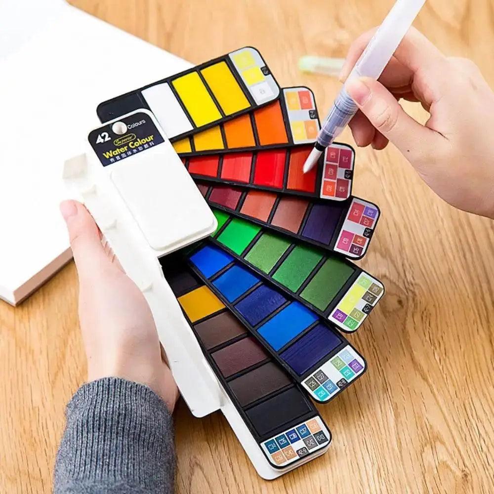  Vibrant Portable Watercolor Paint Set - Toylandeu -  ToylandEU™