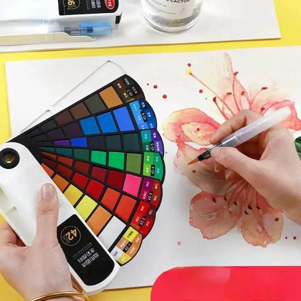  Vibrant Portable Watercolor Paint Set - Toylandeu -  ToylandEU™