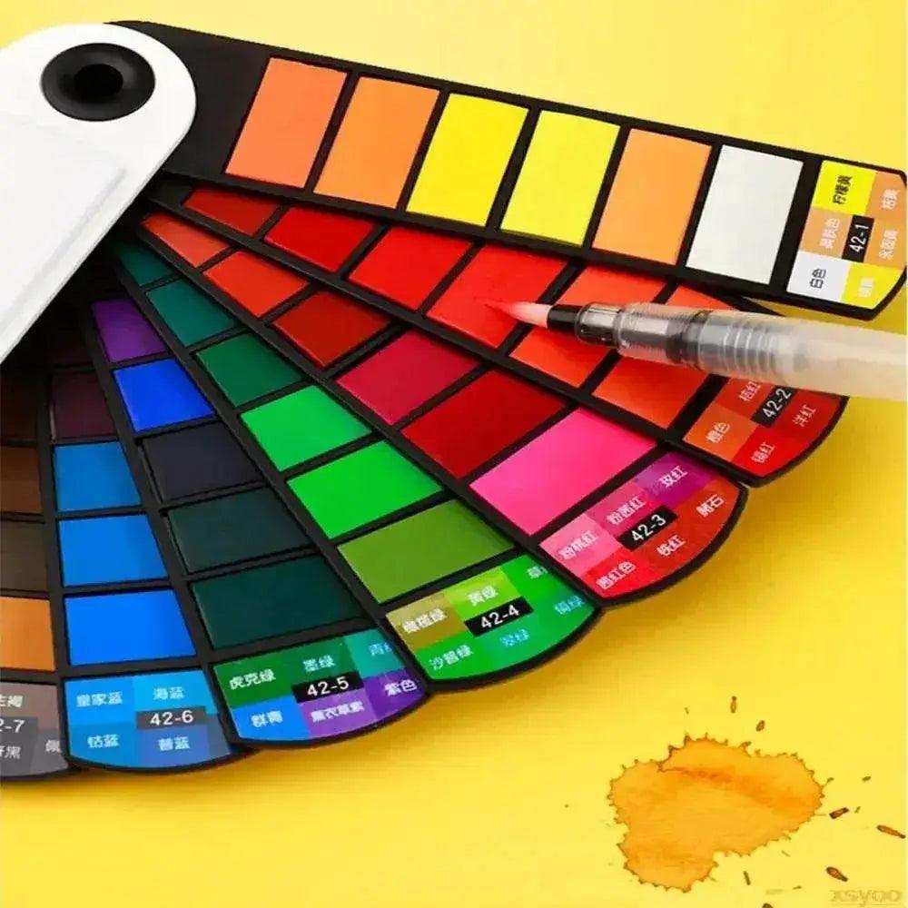  Vibrant Portable Watercolor Paint Set - Toylandeu -  ToylandEU™
