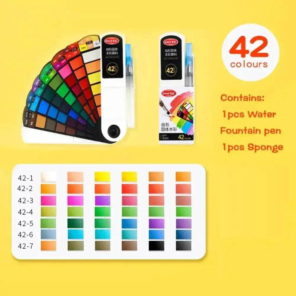  Vibrant Portable Watercolor Paint Set - Toylandeu -  ToylandEU™