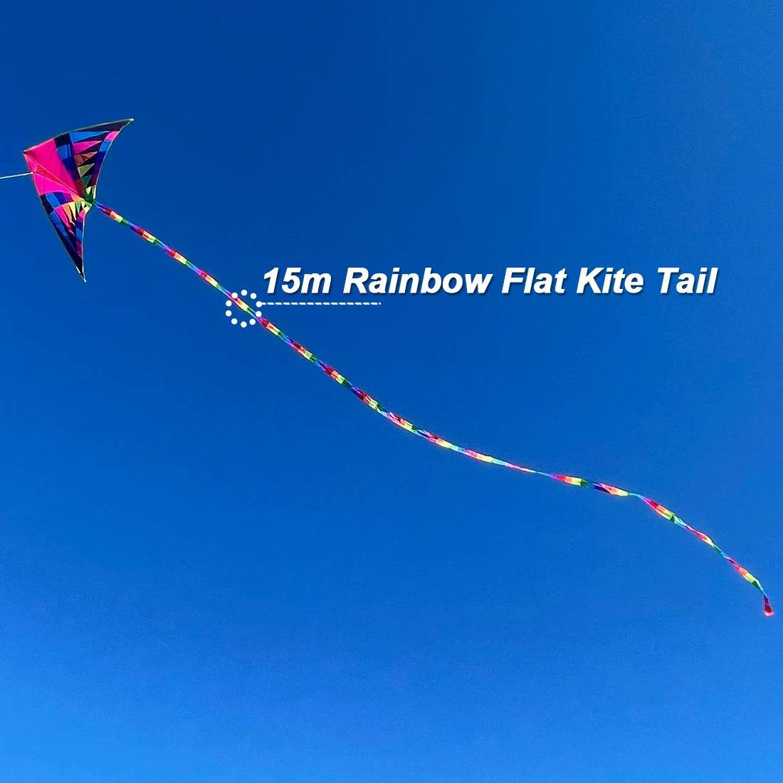 Vibrant Rainbow Kite Tail for Enhanced Stability & Style in Flying Kites - ToylandEU
