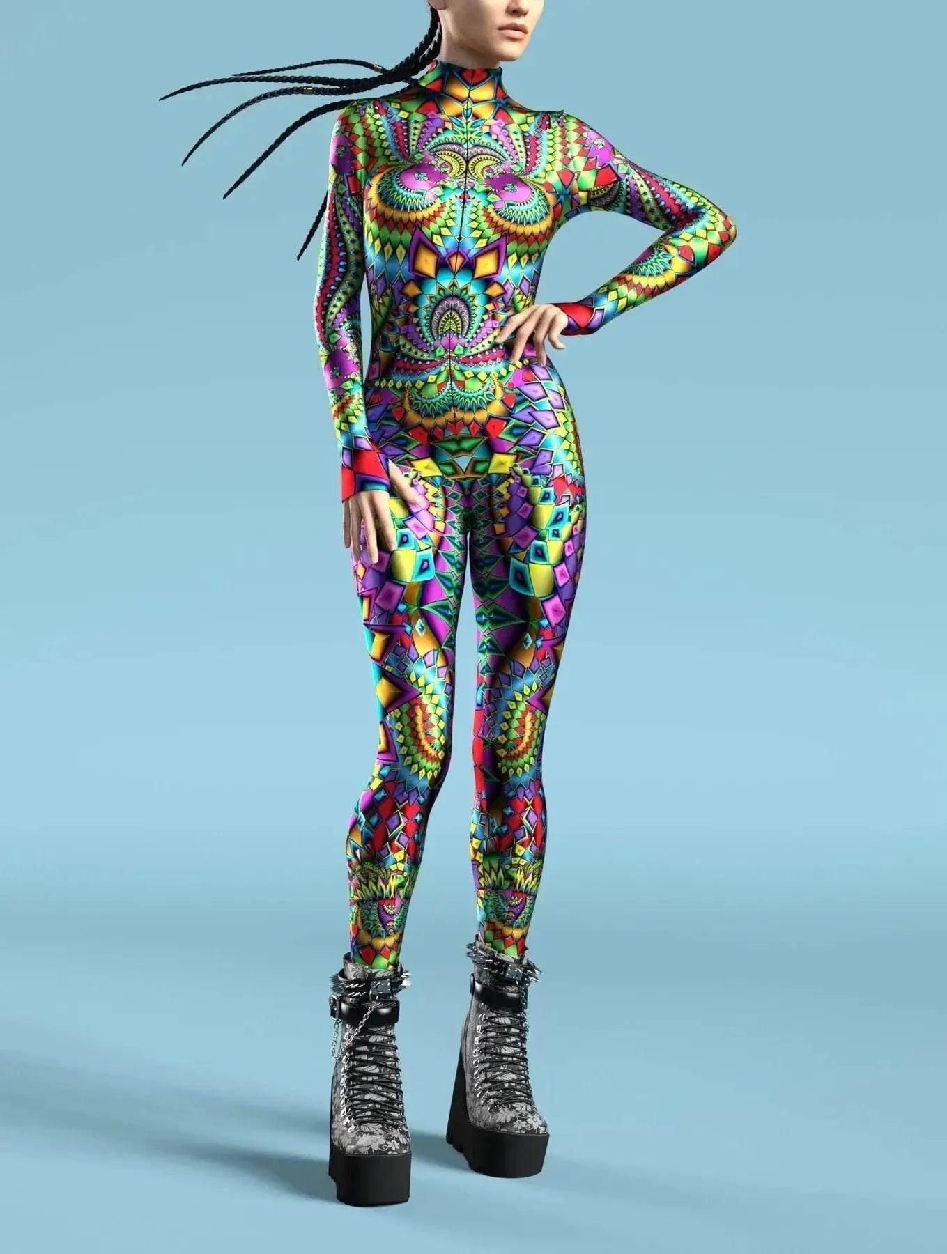  Vibrant Rainbow Print Jumpsuits Toyland EU -  ToylandEU™