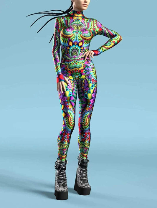  Vibrant Rainbow Print Jumpsuits Toyland EU -  ToylandEU™
