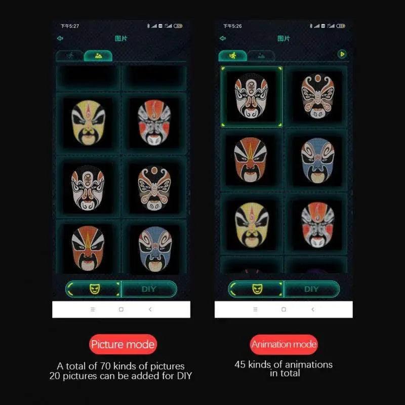  Vibrant Smart LED Light Up Face Mask Toyland EU -  ToylandEU™