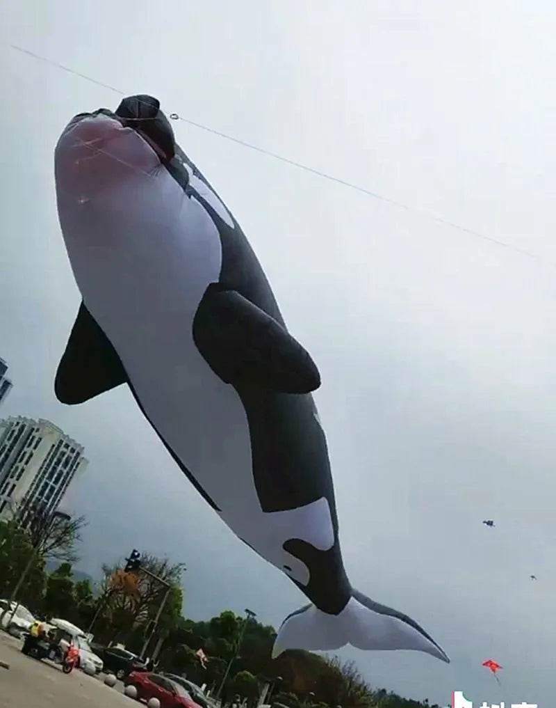 Vibrant Soft Shark Kite with Playful Orca Companion for Fun Flights - ToylandEU
