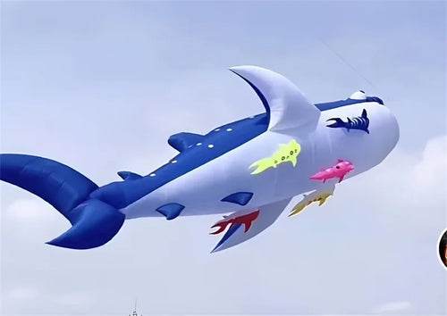 Vibrant Soft Shark Kite with Playful Orca Companion for Fun Flights - ToylandEU