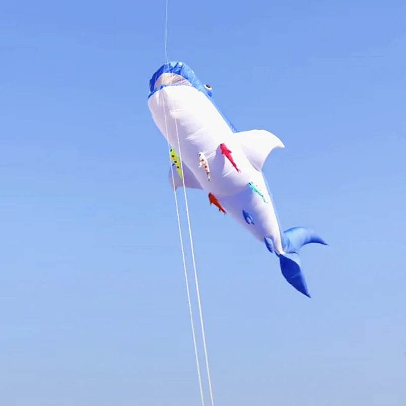 Vibrant Soft Shark Kite with Playful Orca Companion for Fun Flights - ToylandEU
