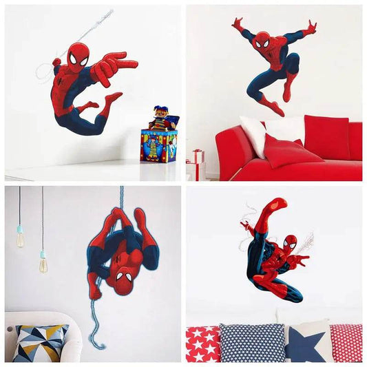 Vibrant Spiderman Wall Stickers 3D PVC For Kids Room - ToylandEU