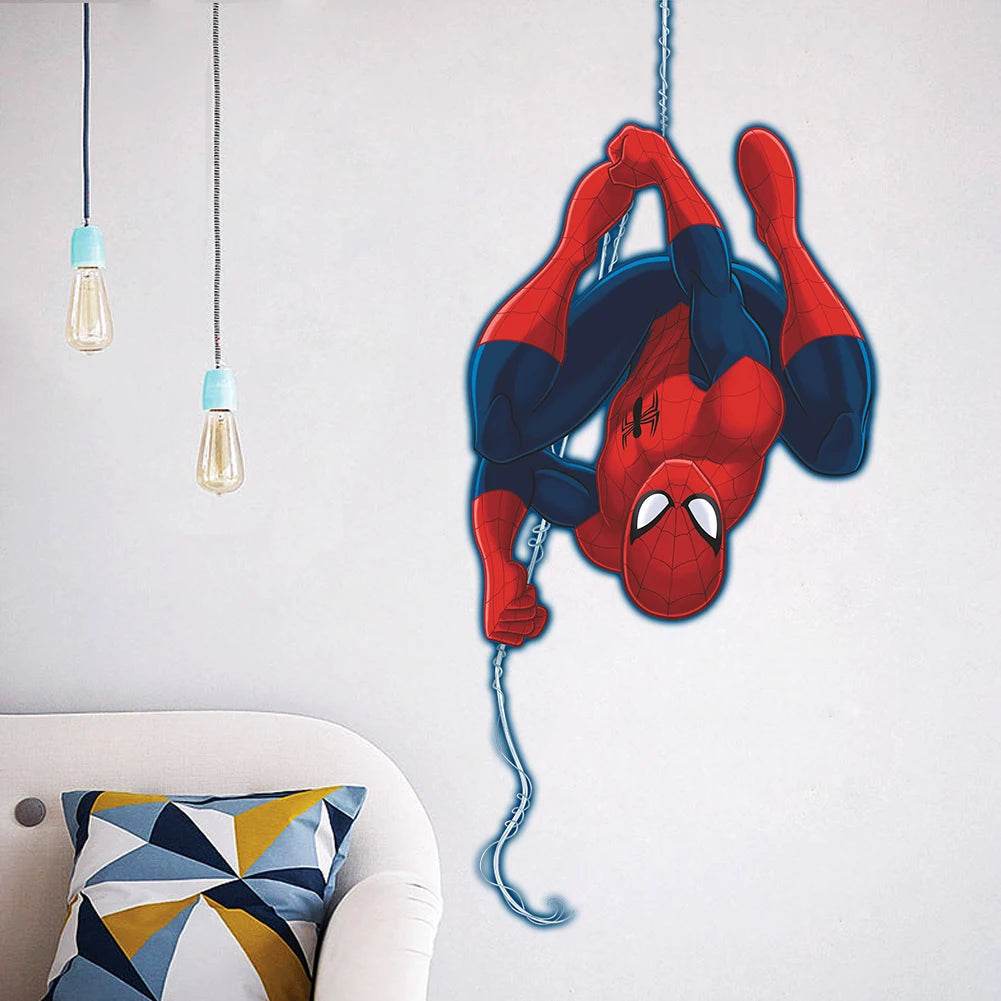 Vibrant Spiderman Wall Stickers 3D PVC For Kids Room - ToylandEU
