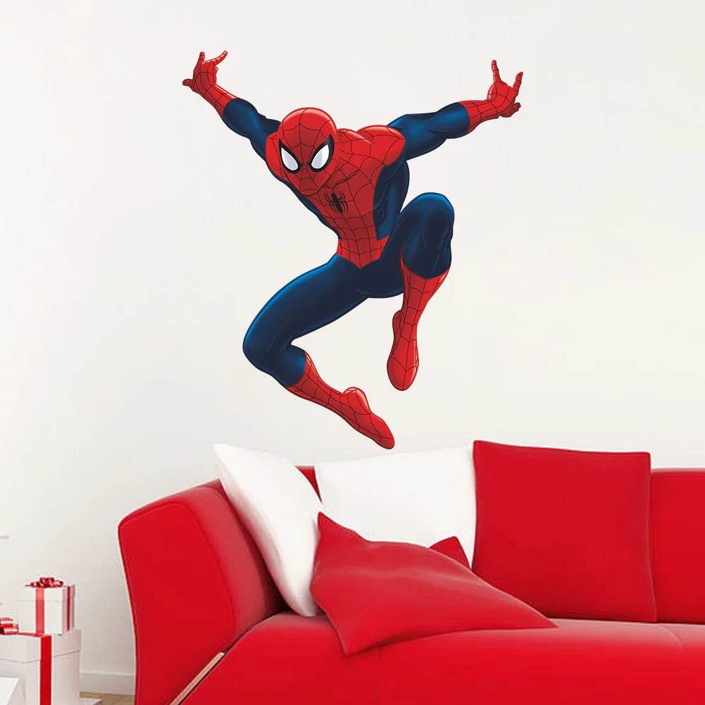 Vibrant Spiderman Wall Stickers 3D PVC For Kids Room - ToylandEU