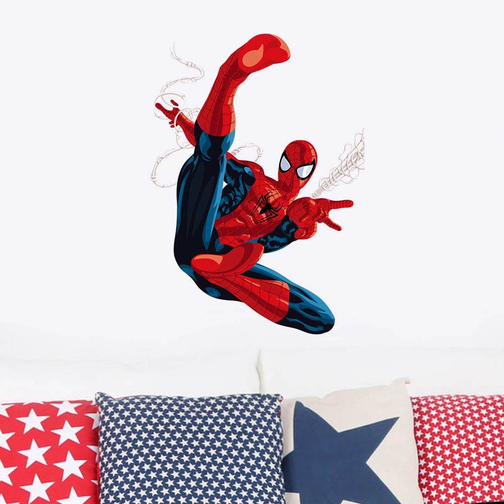 Vibrant Spiderman Wall Stickers 3D PVC For Kids Room - ToylandEU