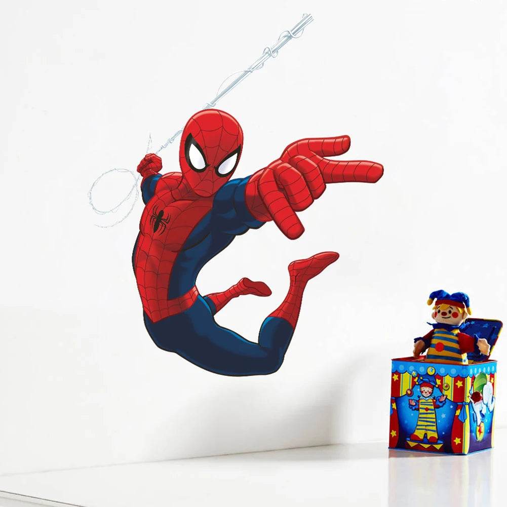 Vibrant Spiderman Wall Stickers 3D PVC For Kids Room - ToylandEU