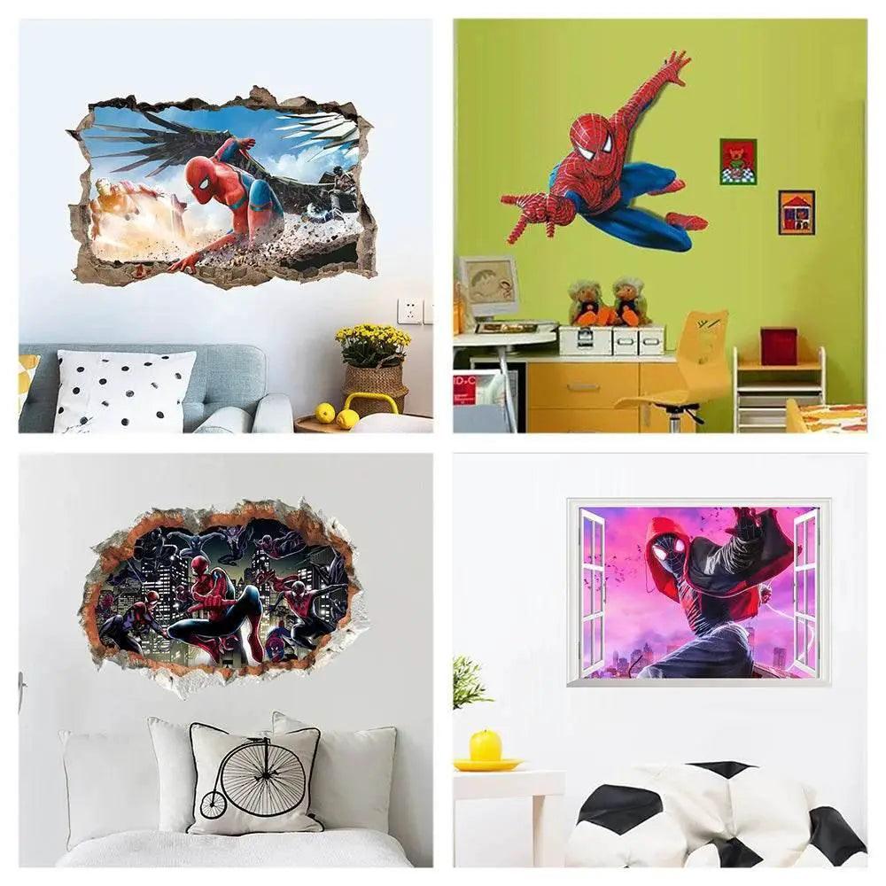  Vibrant Spiderman Wall Stickers 3D PVC Toyland EU -  ToylandEU™