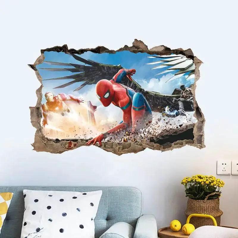  Vibrant Spiderman Wall Stickers 3D PVC Toyland EU -  ToylandEU™