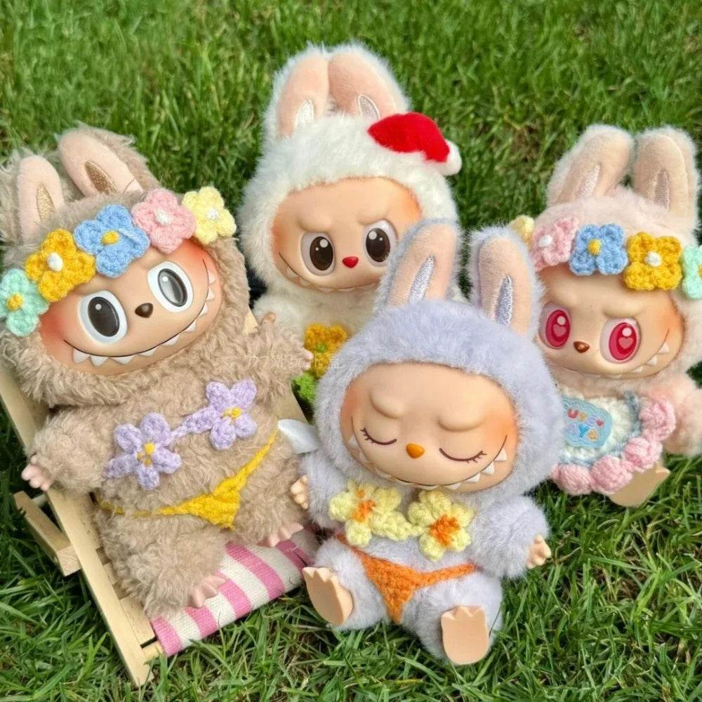 Vibrant Summer Bikini Doll Accessories Set with Colorful Floral Design for Labubu V1 V2 V3 Dolls Labubu - ToylandEU