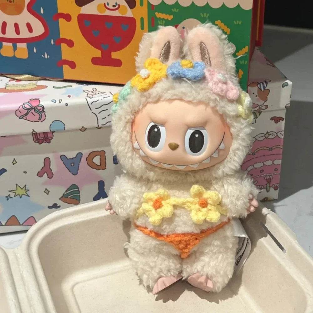 Vibrant Summer Bikini Doll Accessories Set with Colorful Floral Design for Labubu V1 V2 V3 Dolls Labubu - ToylandEU