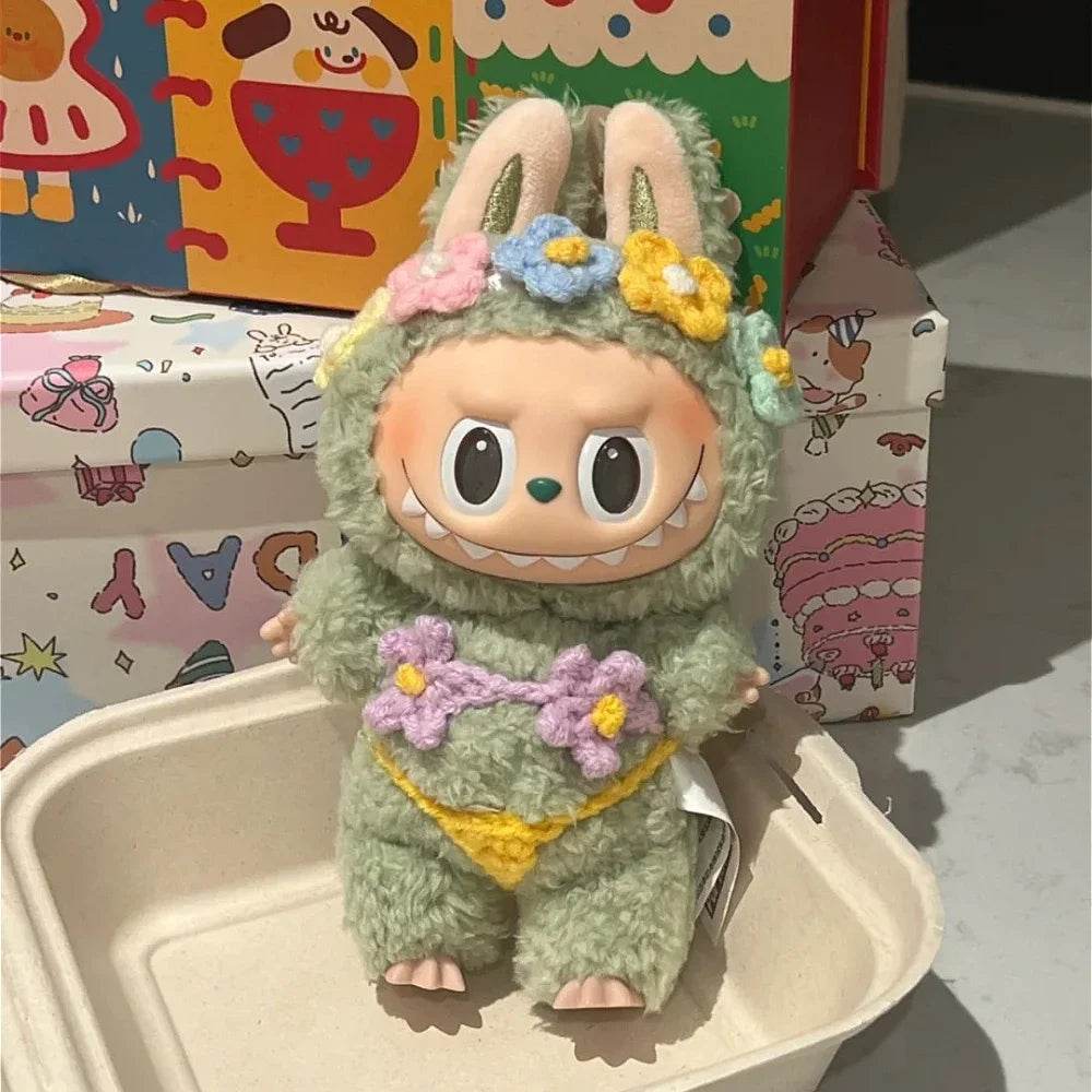 Vibrant Summer Bikini Doll Accessories Set with Colorful Floral Design for Labubu V1 V2 V3 Dolls Labubu - ToylandEU