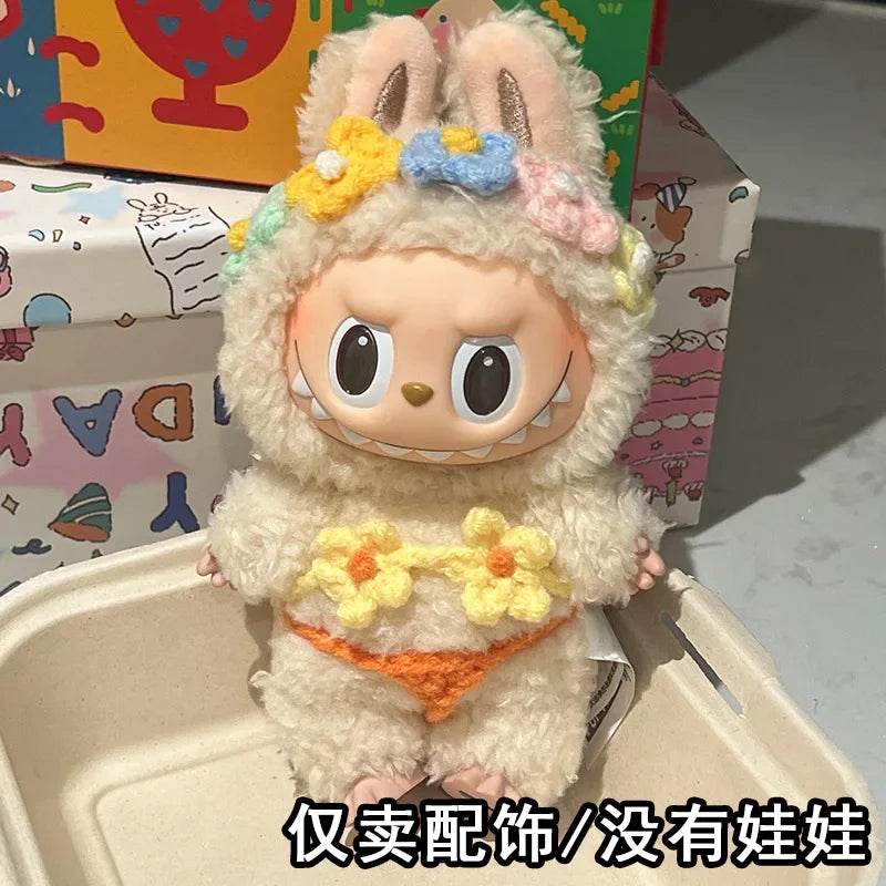 Vibrant Summer Bikini Doll Accessories Set with Colorful Floral Design for Labubu V1 V2 V3 Dolls Labubu - ToylandEU