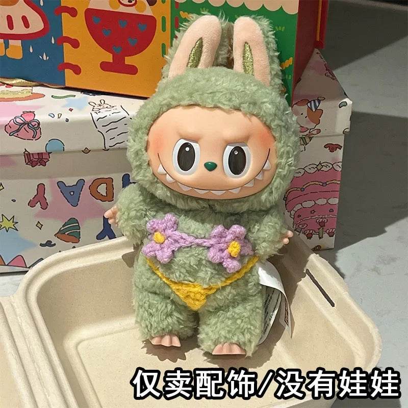 Vibrant Summer Bikini Doll Accessories Set with Colorful Floral Design for Labubu V1 V2 V3 Dolls Labubu - ToylandEU