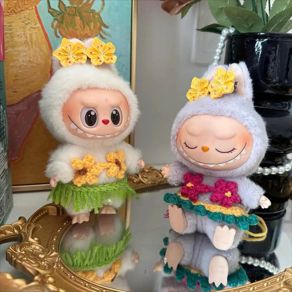 Vibrant Summer Style Bikini Set for 17 cm Labubu Doll with Trendy Swimsuit Design Labubu - ToylandEU