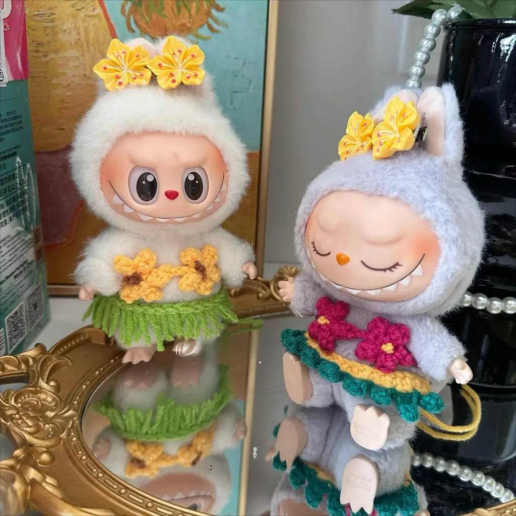 Vibrant Summer Style Bikini Set for 17 cm Labubu Doll with Trendy Swimsuit Design Labubu - ToylandEU