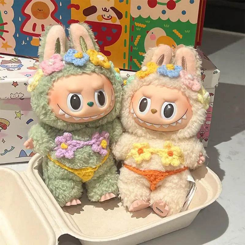 Vibrant Summer Style Bikini Set for 17 cm Labubu Doll with Trendy Swimsuit Design Labubu - ToylandEU