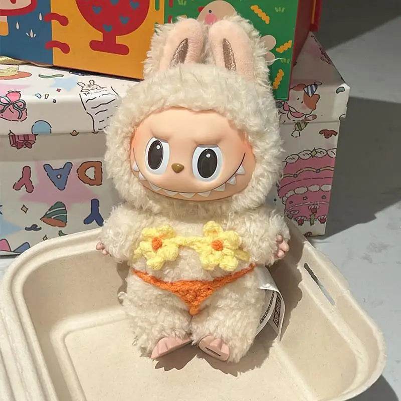 Vibrant Summer Style Bikini Set for 17 cm Labubu Doll with Trendy Swimsuit Design Labubu - ToylandEU