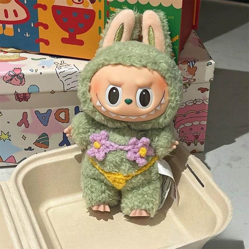 Vibrant Summer Style Bikini Set for 17 cm Labubu Doll with Trendy Swimsuit Design Labubu - ToylandEU