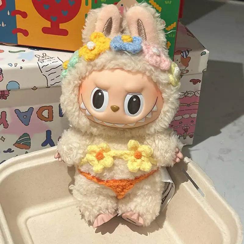 Vibrant Summer Style Bikini Set for 17 cm Labubu Doll with Trendy Swimsuit Design Labubu - ToylandEU