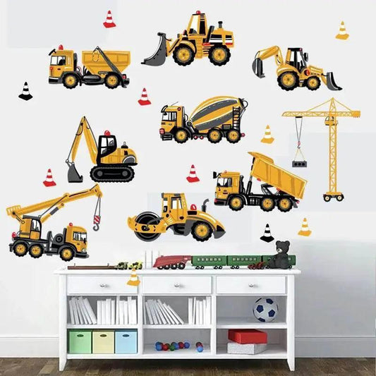  Vibrant Tractor Wall Sticker 45cmx60cm Toyland EU -  ToylandEU™