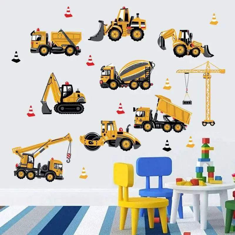  Vibrant Tractor Wall Sticker 45cmx60cm Toyland EU -  ToylandEU™