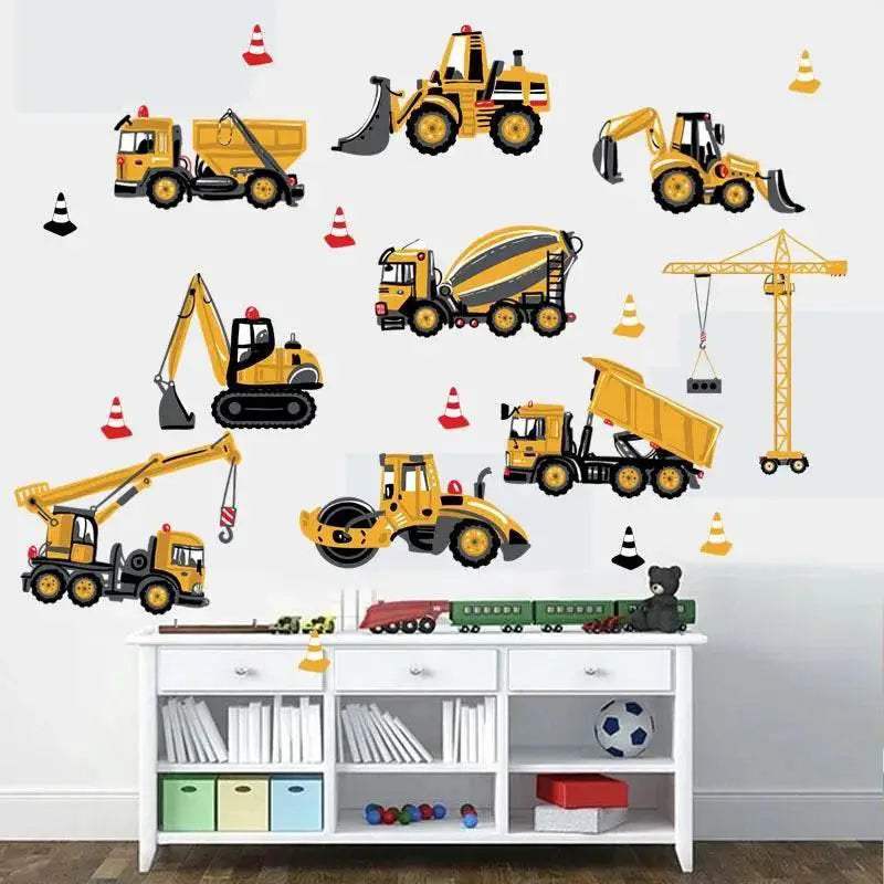  Vibrant Tractor Wall Sticker 45cmx60cm Toyland EU -  ToylandEU™