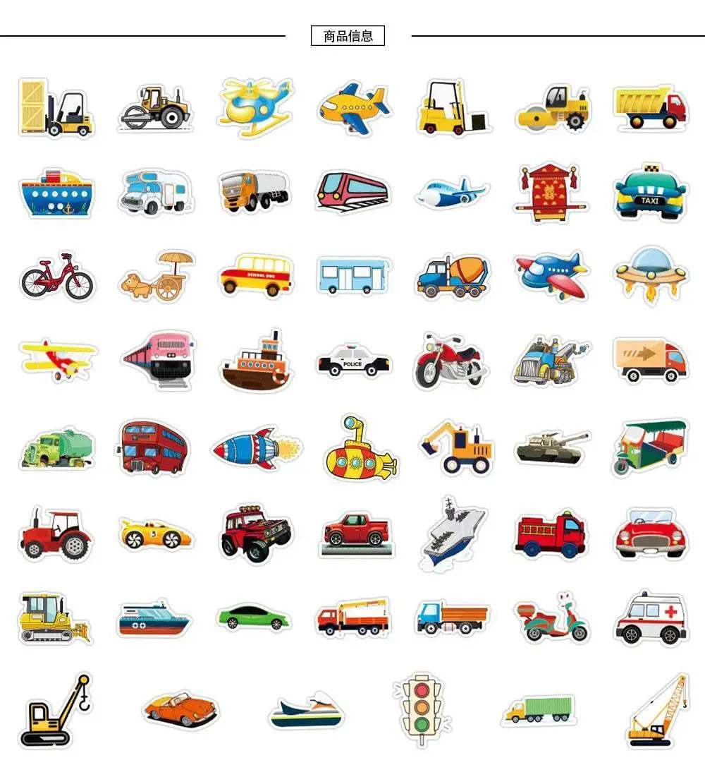  Bright Truck Car Stickers Waterproof PVC Toyland EU -  ToylandEU™