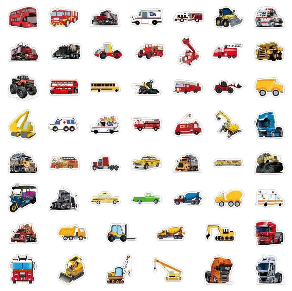  Bright Truck Car Stickers Waterproof PVC Toyland EU -  ToylandEU™