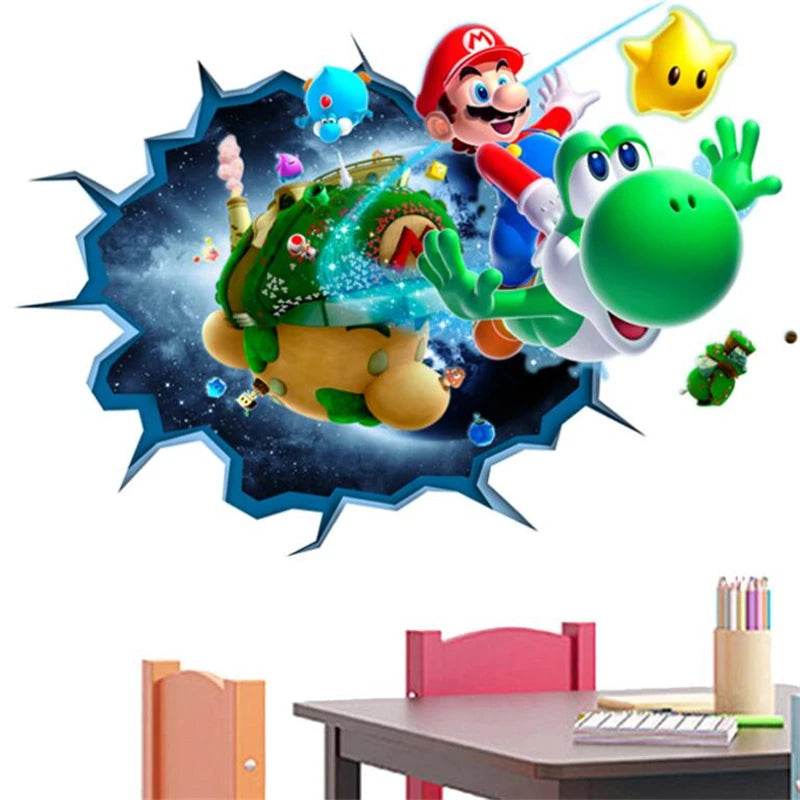 Vibrant Wall Sticker 3D Cartoon Design For Kids Rooms - ToylandEU