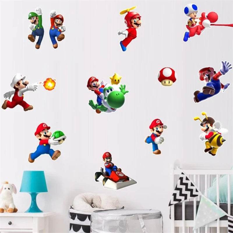 Vibrant Wall Sticker 3D Cartoon Design For Kids Rooms - ToylandEU