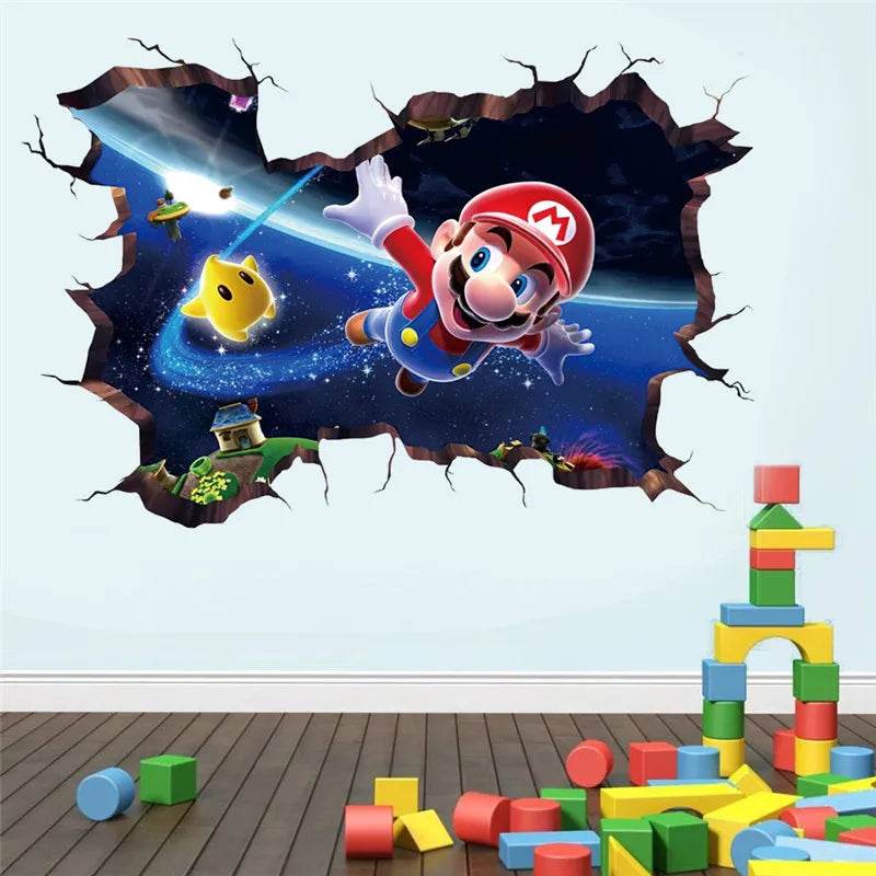 Vibrant Wall Sticker 3D Cartoon Design For Kids Rooms - ToylandEU