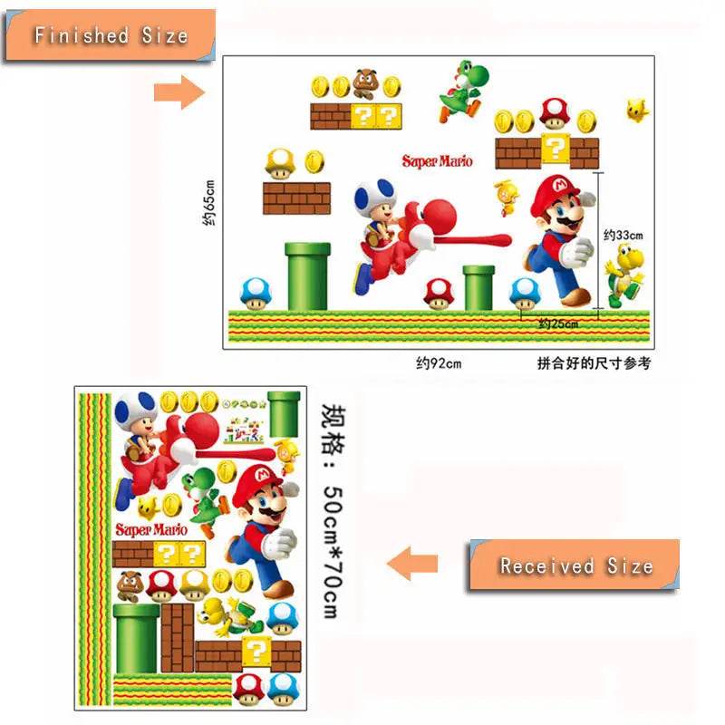 Vibrant Wall Sticker 3D Cartoon Design For Kids Rooms - ToylandEU