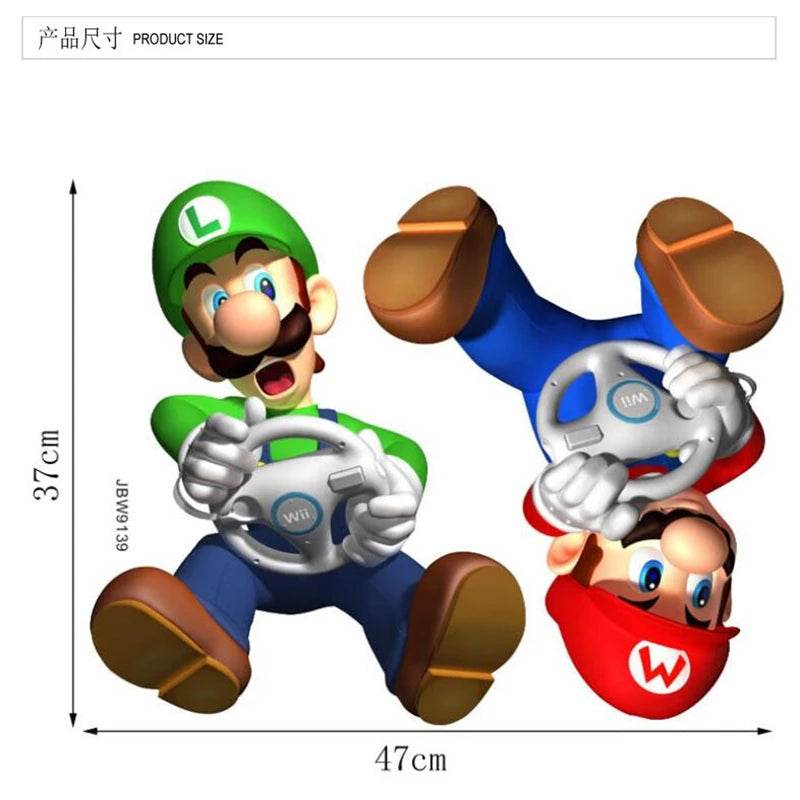 Vibrant Wall Sticker 3D Cartoon Design For Kids Rooms - ToylandEU