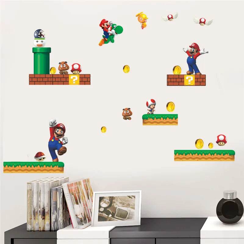 Vibrant Wall Sticker 3D Cartoon Design For Kids Rooms - ToylandEU