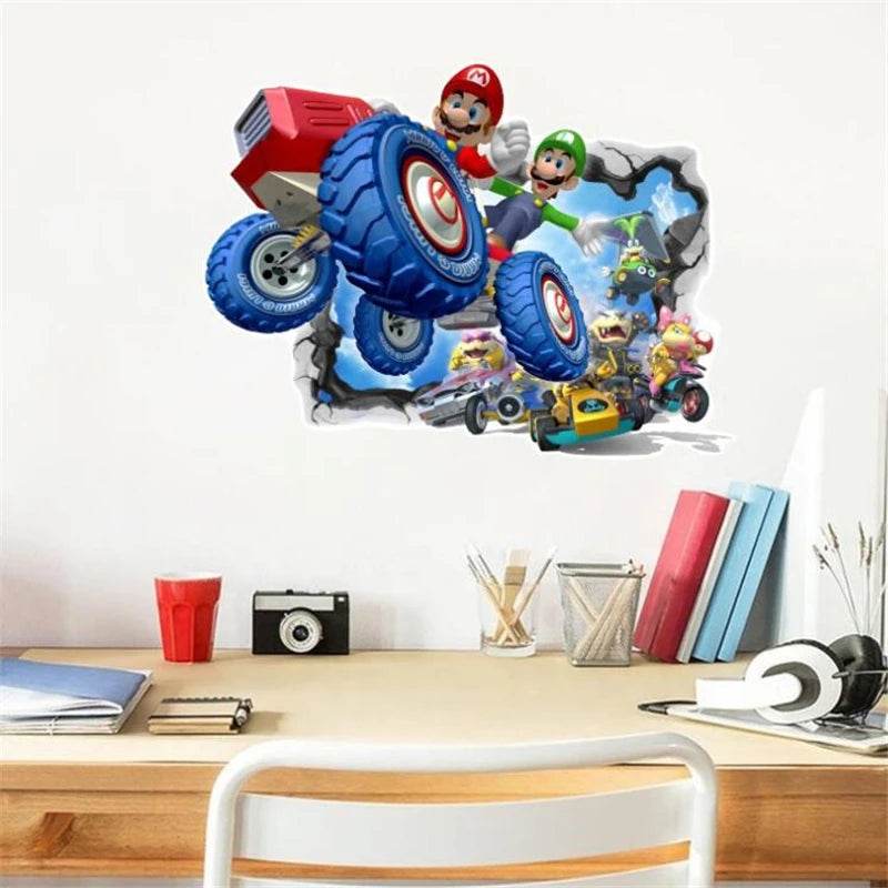 Vibrant Wall Sticker 3D Cartoon Design For Kids Rooms - ToylandEU