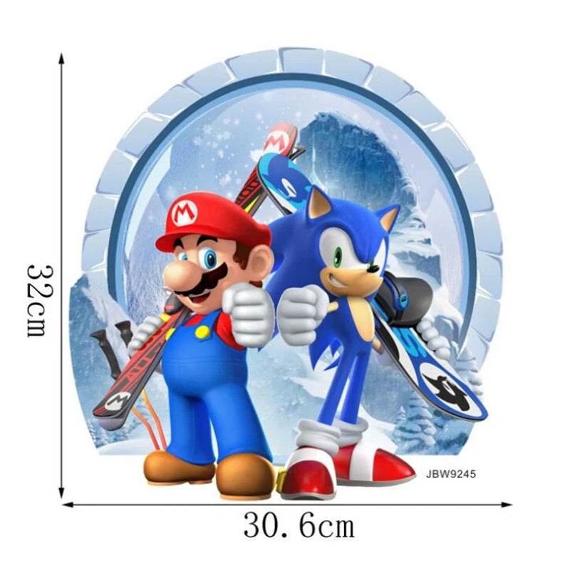 Vibrant Wall Sticker 3D Cartoon Design For Kids Rooms - ToylandEU